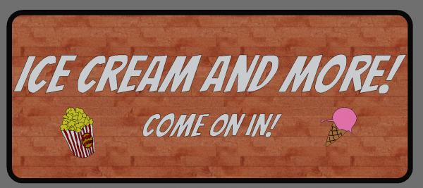 Ice Cream Shop Sign