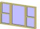 Triple Window Unit - Fixed w Double Hung Flankers