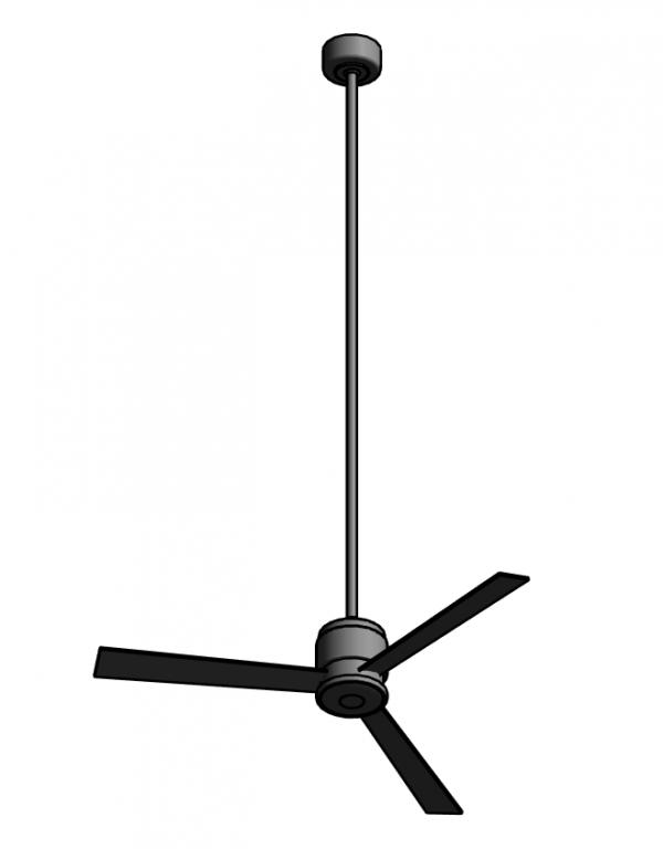 Zonix Height Adjustable 54" diameter Ceiling Fan