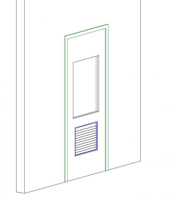 Single Flush with Vision and Vent