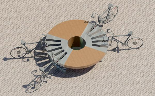 akrimee_bicycle rack with seating