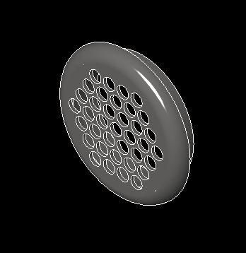 4" Perforated Vent Cap