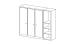 Closet 3 doors and open shelf, fully parametric