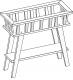 Plant stand, white