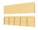 Linear Wood Fence - 6 ft boards