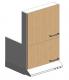 Parametric Kitchen wall cabinet with 2 parametric suction caps