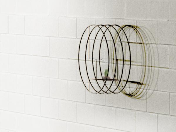circle shaped shelf