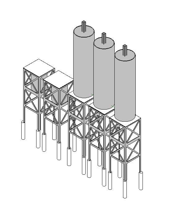 CONCRETE BATCH PLANT AND CEMENT SILOS