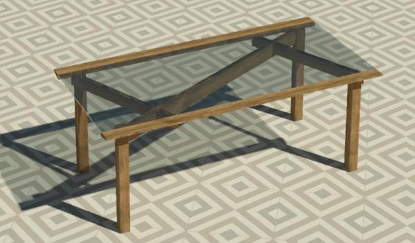 Criss-cross table