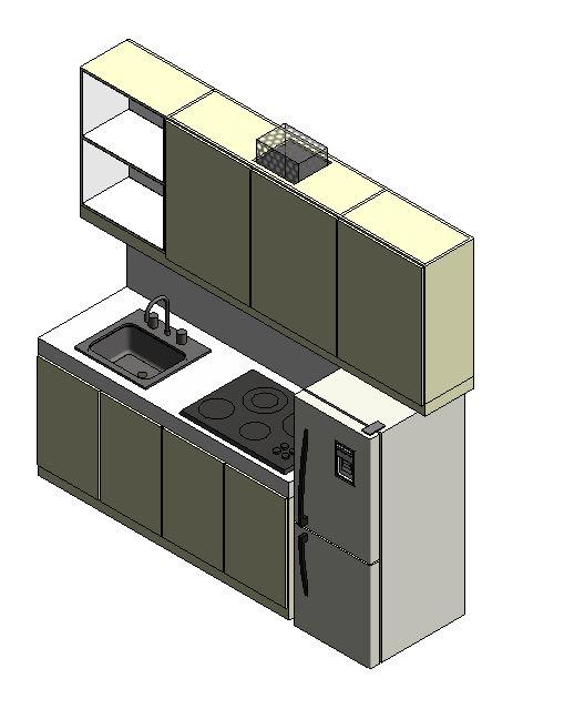 Kitchen Cabinet - Linear (L = 2.475 m)