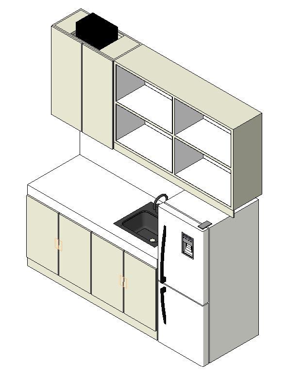 Kitchen Cabinet - Linear Type (2.20 m)