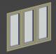 TRIPLE HUNG WINDOW 4'6"