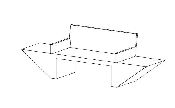 BENCH WITH SIDE SEATS