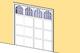 8' Overhead Panel Garage Door Colonial