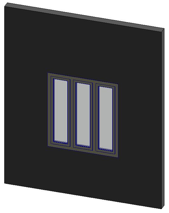 TRIPLE HUNG WINDOW (FIXED)