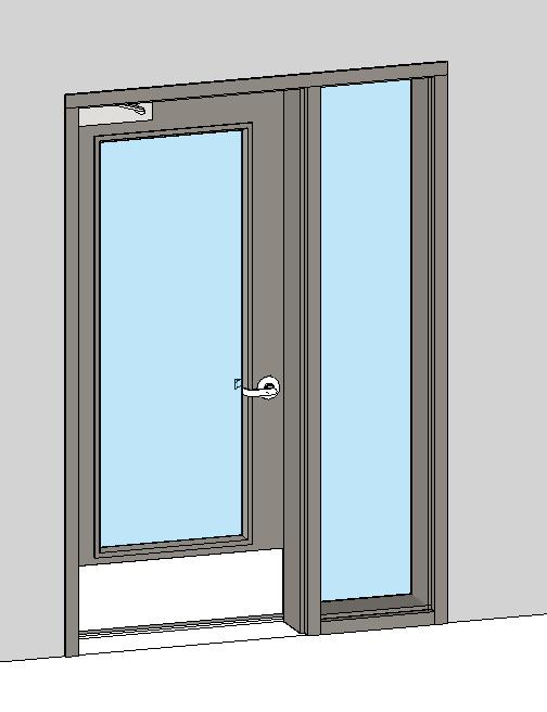 Parametric Service Door - Single w/ Sidelite
