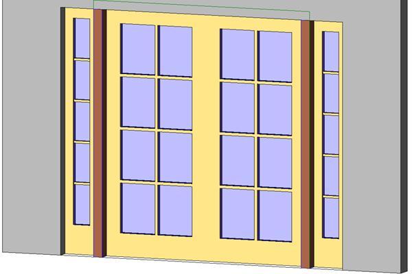 double glass with sidelights