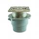 Floor Drain with Square Hinged Solid Cover - FD-200-VS