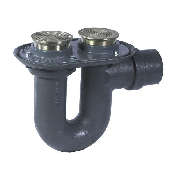 Combined Floor Drain/Cleanout with Integral Trap - FD-230-curse