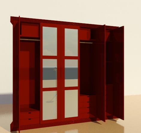 Wardrobe with Mirror