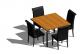 Simple parametric table with chairs