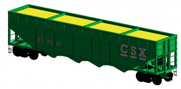 Train Hopper Car
