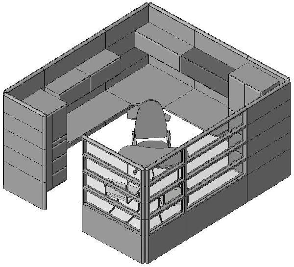 Office Modular Furniture - Wall Panel 3