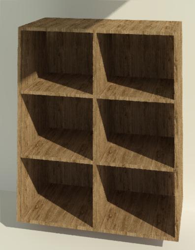 Prateleiras com 6 nichos (shelves)