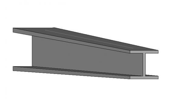 Variable section WF beam