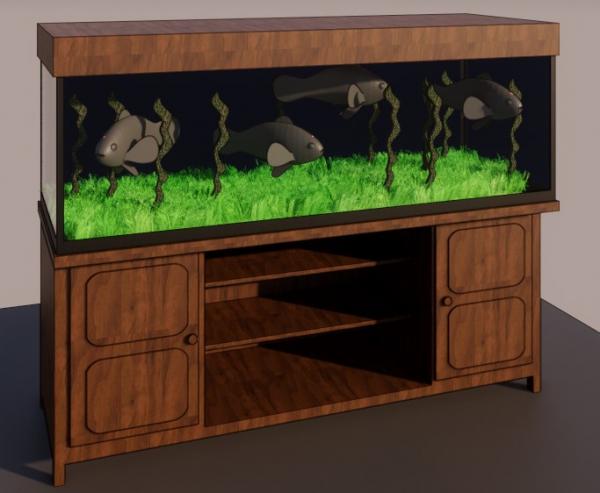 Fish Tank With Light & fish