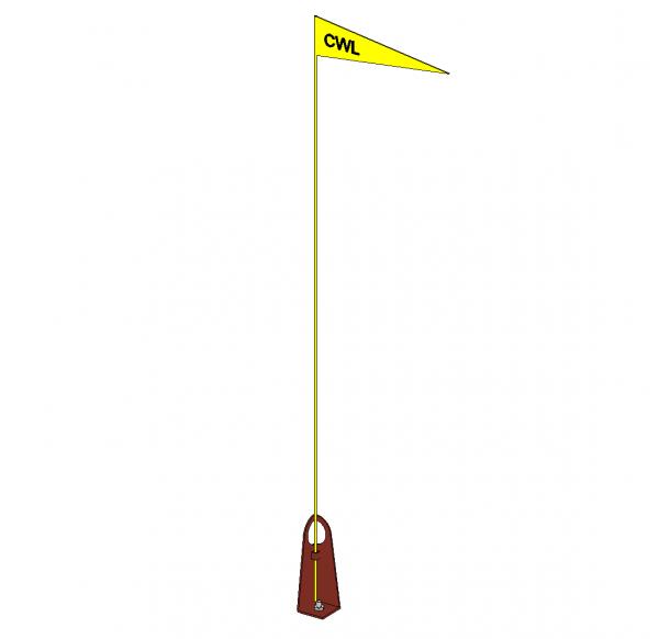 Roof safety single anchor point