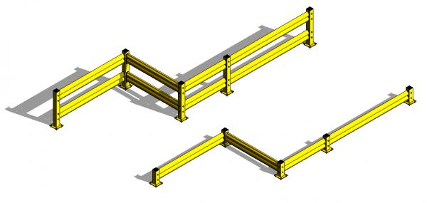 Curtainwall Heavy Duty Guardrail