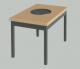 BBQ Grill Table w/ LPG Connector
