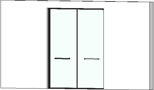 Double Glass Sliding Shower Door