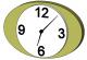 Oval Wall Clock