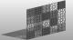 Curtain wall panel pattern based star shaped