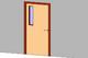 Single Door with Handle