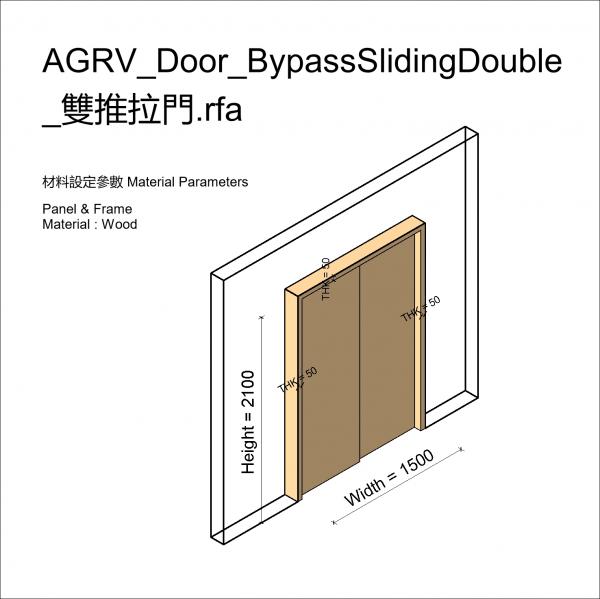 AGRV_Door_BypassSlidingDouble_雙推拉門