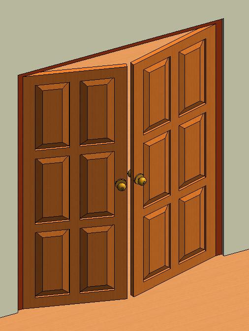 Double Door with Angle (TB_200524)