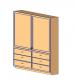 Tall Cabinet - Double Doors and Double Drawers