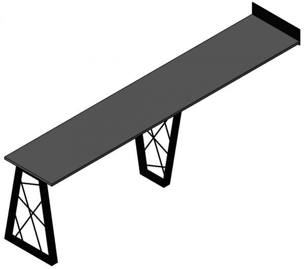 wall based table