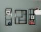 two wall shelves