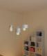 three hanging lamps