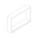 wall based floating bench seating