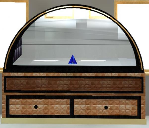 dresser half moon mirror