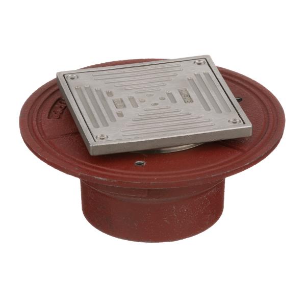 MIFAB® C1100-S - FLOOR CLEANOUT WITH SQUARE ADJUSTABLE COVER AND PLUG