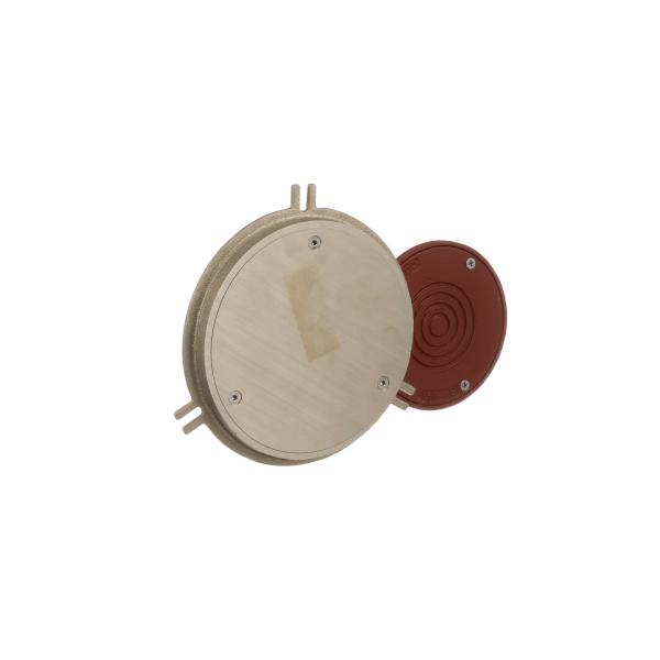 MIFAB® C1450-R - LINE CLEANOUT WITH ROUND, NICKEL BRONZE WALL ACCESS PANEL