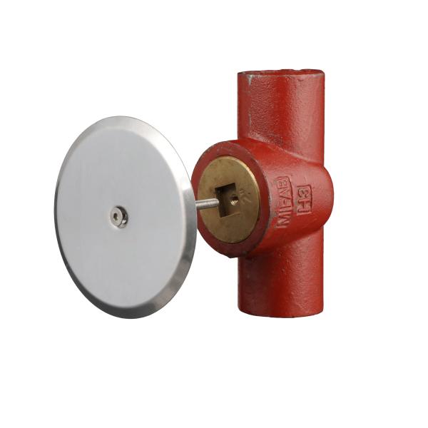 MIFAB® C1460-RD - CAST IRON STACK CLEANOUT WITH PLUG AND ROUND, STAINLESS STEEL