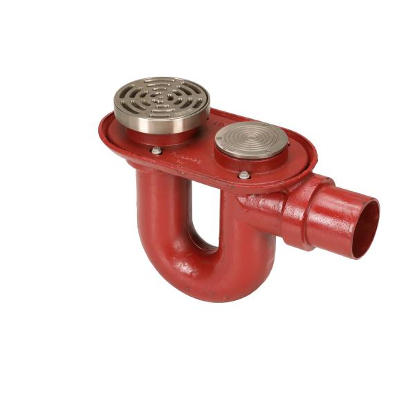 MIFAB® F1140C - FLOOR DRAIN WITH ROUND TRACTOR GRATE, INTEGRAL DEEP SEAL TRAP AN