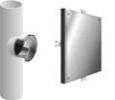 MIFAB® C1450-S - LINE CLEANOUT WITH SQUARE, NICKEL BRONZE WALL ACCESS PANEL